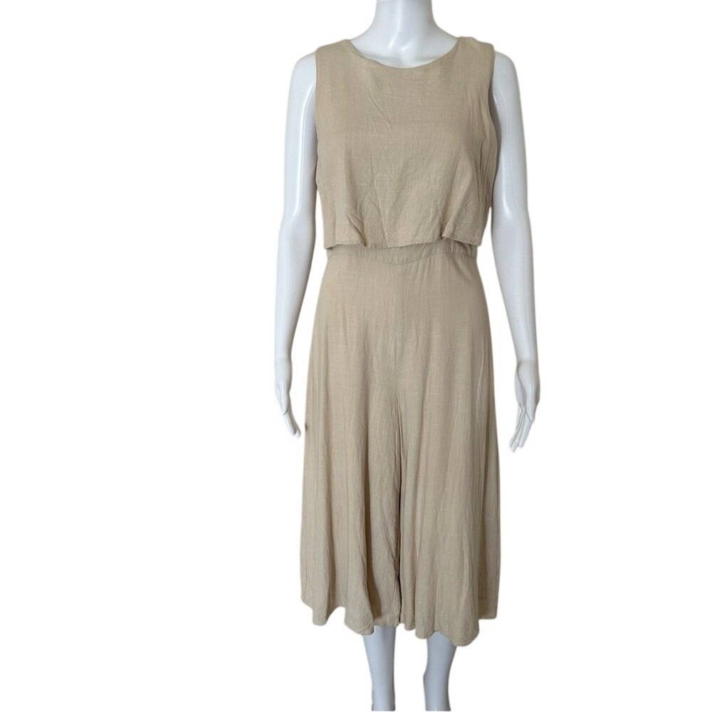 MVN the Label Riley Linen Blend Jumpsuit Romper Size US 6